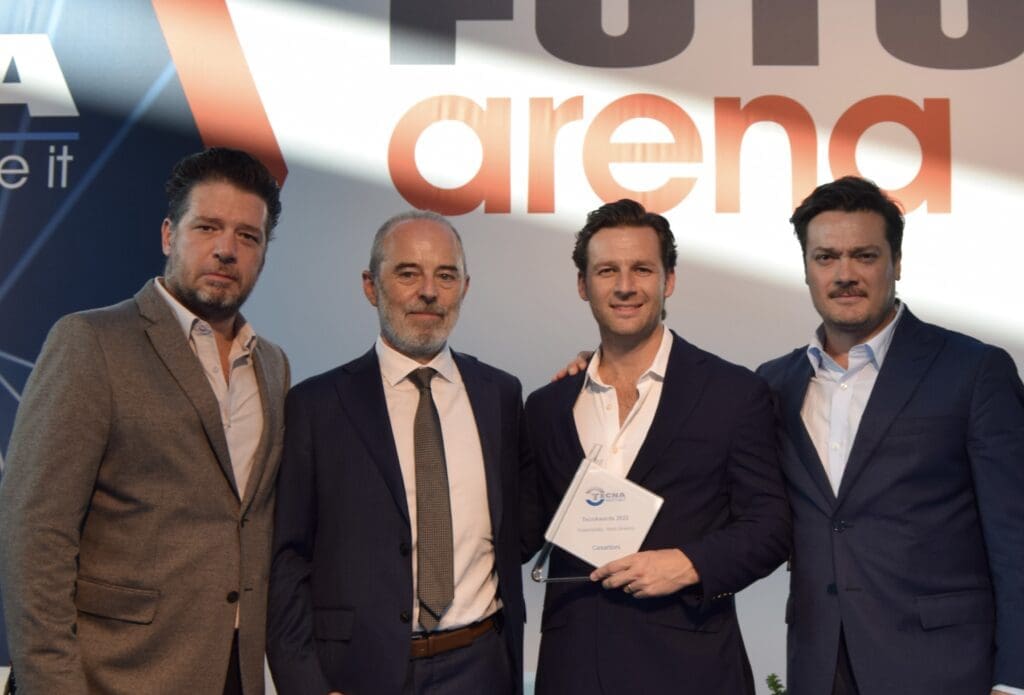 CESANTONI RECEIVES IN THE SUSTAINABILITY CATEGORY OF THE NORTH AMERICAN REGION THE TECNAWARDS 2022 IN THE CITY OF RIMINI, ITALY.