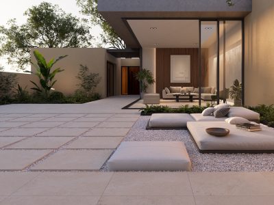 Terraza con Piso cerámico Emilia Cesantoni