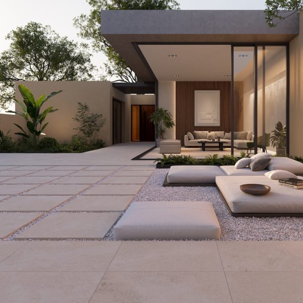 Terraza con Piso cerámico Emilia Cesantoni